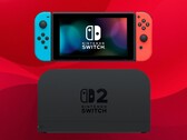 Den ursprungliga Nintendo Switch som visas ovanför Switch 2-dockan
