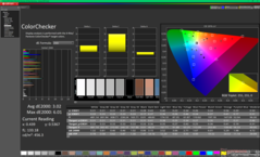 ColorChecker före kalibrering (P3)