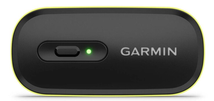 En LED indikerar driftstatus. (Bildkälla: Garmin)