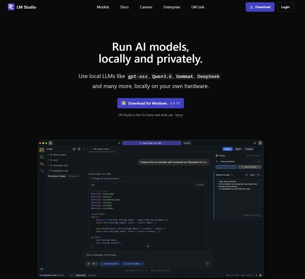 LM Studio är ett av de enklaste programmen för lokal AI: ladda ner modeller och chatta helt offline på din egen dator.