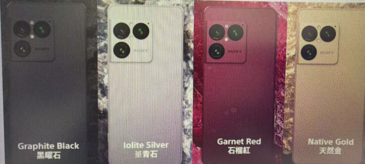 Sonys fyra ryktade färgalternativ för Xperia 1 VIII.