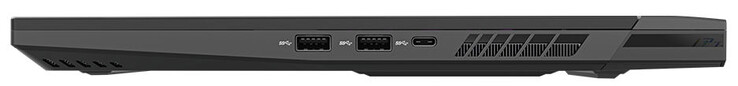 Höger sida: 2x USB 3.2 Gen 2 (USB-A), 1x USB 3.2 Gen 2 (USB-C)