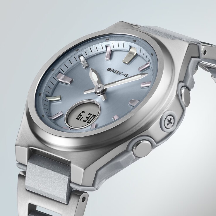 Klockorna i Casio Baby-G BGA-3000-serien har en rund digital display