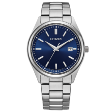 BM1350-54L utmärker sig med en blå urtavla med solstrålemönster samtidigt som den behåller samma 38 mm rostfria stålboett och Eco-Drive-solcellsdrivet urverk.