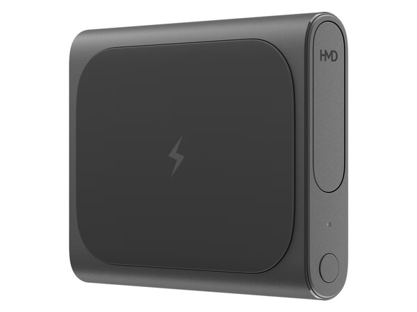 HMD Amped Buds är hörlurar med ett fodral som kan ladda andra enheter trådlöst.
