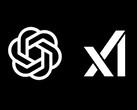 Officiella logotyper för OpenAI och xAI (Bildkälla: xAI och OpenAI; redigerad)