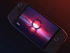 Konstnärlig återgivning av Lenovo Legion Go.