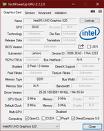 GPU-Z Intel UHD Graphics 620