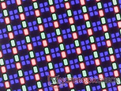 Skarp RGB-subpixeluppsättning utan problem med kornighet