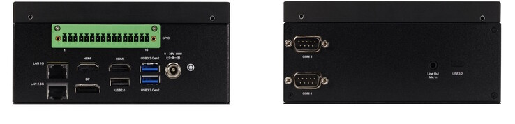 Serieportar finns också ombord (Bildkälla: Aaeon)