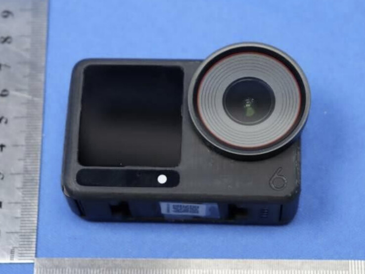 En bild av en DJI Osmo Action 6-prototyp som FCC publicerade i februari. (Bildkälla: FCC)
