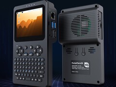 PocketTerm35 drivs av en Raspberry Pi 5 eller 4