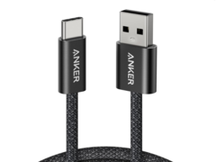 Anker Zolo USB-A till USB-C-kabeln (bilden) är byggd med en 48-trådig flätad mantel och är klassad för att klara över 10 000 böjningar. (Bildkälla: Amazon/Anker)