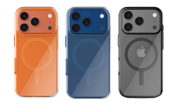 Apple iPhone 17 Pro kommer att finnas tillgänglig i bland annat orange, mörkblå och mörkgrå färg. (Bildkälla: @MysteryLupin)