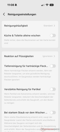 Olika inställningar
