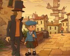 Officiell reklambild för Professor Layton and the New World of Steam.