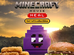 McDonald's kommer att ge bort en av sex Minecraft digitala samlarobjekt vid köp av en Minecraft Movie Meal. (Bildkälla: McDonald's)