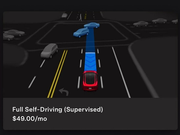 Tesla FSD-prenumerationsavgift för ägare av Enhanced Autopilot.