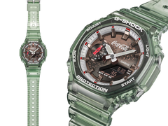 Samarbetsklockan Casio G-Shock x Coca-Cola GA2100CC-3A, se bild.
