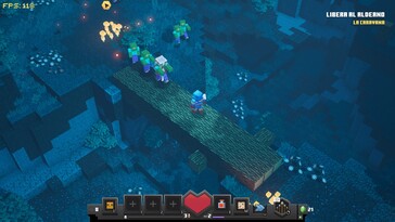 Bild: En skärmdump från spelet Minecraft Dungeons.