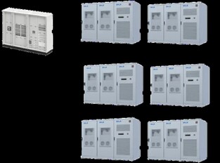 Upp till sex enheter kan parallellkopplas.