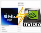 Apple M5 Pro klarar inte av att hålla jämna steg med RTX 5060 Laptop GPU i Geekbench OpenCL.