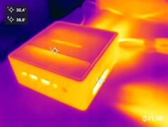 Minisforum Venus Series NAB6 vs. stresstest (framsida)