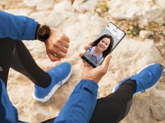 Ett demofoto som visar ett virtuellt läkarbesök (Bildkälla: Samsung; beskuret)