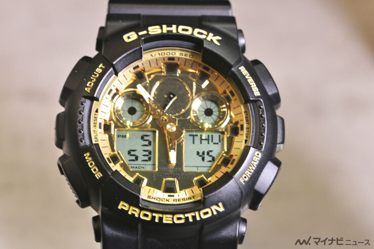 Klockan Casio G-Shock GA-100GGB-1A9. (Bildkälla: MyNavi News)