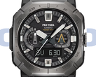 Casio Pro Trek PRW-B1000-1 (bilden) har en mörkgrå boett i rostfritt stål och en svart urtavla med silverfärgade accenter. (Bildkälla: Casio - Redigerad)