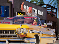En skärmbild från Crazy Taxi World Tour