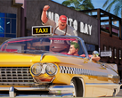 En skärmbild från Crazy Taxi World Tour