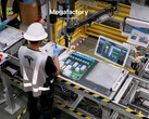 Tesla Megapack-fabriken i Lathrop, Kalifornien.