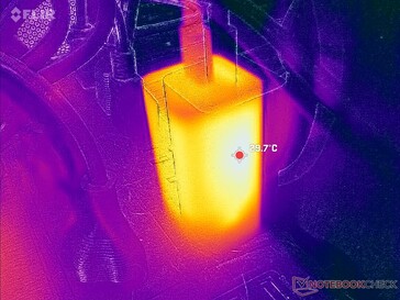 Liten AC-adapter når bara 30 C vid krävande belastningar