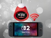Nintendo Alarmo ljudklocka ansluten till en Switch 2 (Bildkälla: Nintendo of America med ändringar)