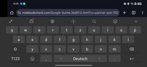 OnePlus 13: Standardtangentbord