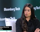 Asha Sharma under intervju med Bloomberg Tech.