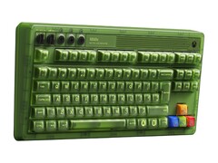 De europeiska versionerna av 8BitDo Retro 87 Mechanical Keyboard Xbox Edition har en L-formad enter-tangent och en mindre vänster Shift-tangent. (Bildkälla: 8BitDo)