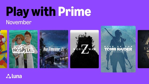 Amazon Prime och Luna erbjuder Prime-medlemmar extra spel igen i november. (Bildkälla: Amazon)