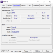 CPU-Z: Moderkort