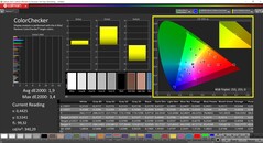 CalMAN ColorChecker (infödd profil, P3-målfärgrymd)