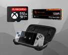 Asus ROG Ally-tillbehör visas (Bildkälla: Sandisk, Seagate, Asus med redigeringar)