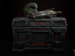 Bilden visar den anpassade DOOM: The Dark Ages gaming PC. (Bildkälla: Blue Horse Studios)