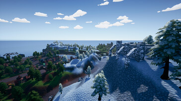 En bild som visar ett landskap i Hydroneer.