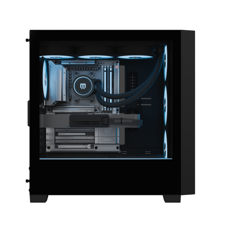 En rendering av vad användarna kan förvänta sig av sidan på en helt ny MG-1 gaming PC