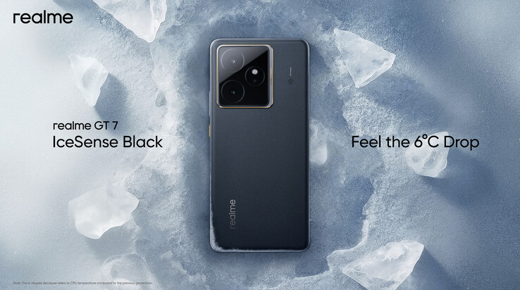 Realme GT 7 i färgen IceSense Black (Bildkälla: X)