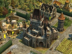 En bild som visar ett slott i Anno 1404 – History Edition.
