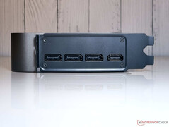 Portar: 3x DisplayPort 2.1b-utgång, 1x HDMI 2.1b-utgång
