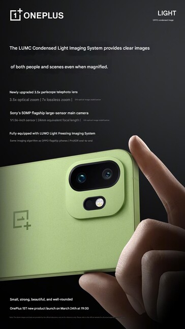 Den primära fotografen kommer att använda en 50 MP-sensor från Sony.