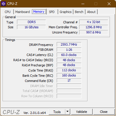 CPU-Z-minne